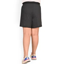 BAESD Girls Pack Of 2 Cotton Solid Regular Bermuda Shorts image 2