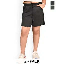 BAESD Girls Pack of 2 High-Rise Bermuda-picture-38