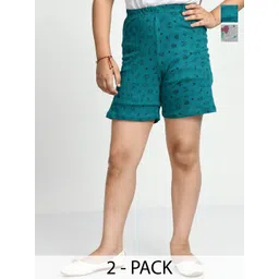 BAESD Girls Pack Of 2 Printed High-Rise Shorts-picture-40