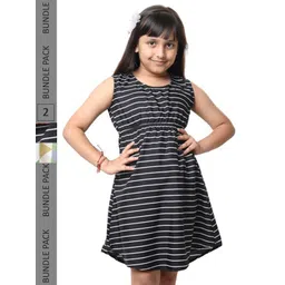 BAESD Girls Pack Of 2 Printed Sleeveless A-Line Dress-picture-43
