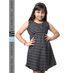 BAESD Girls Pack Of 2 Printed Sleeveless A-Line Dress-picture-44