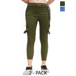 BAESD Girls Pack Of 2 Slim Fit High-Rise Cotton Joggers-picture-24