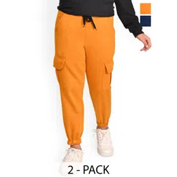 BAESD Girls Pack Of 2 Warm Cargo Ponchi Style Lower Mid Rise Joggers-picture-45