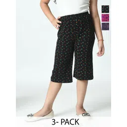 BAESD Girls Pack Of 3 Printed Capris-picture-58