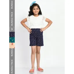 BAESD Girls Pack Of 3 Printed Cotton High-Rise Shorts-picture-52