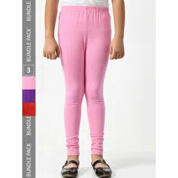 BAESD Girls Pack of 3 Super Soft Cotton Lycra Ankle-Length Leggings-picture-27