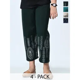 BAESD Girls Pack Of 4 Printed Regular Trousers-picture-57