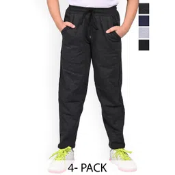BAESD Girls Pack Of 4 Regular Fit Mid Rise Track Pants-picture-31