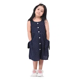 BAESD Girls Polka Dots Printed Cotton A-Line Dress-picture-22