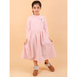 BAESD Girls Printed A-Line Midi Dress-picture-31