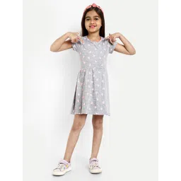 BAESD Girls Printed Cotton A-Line Dress-picture-38