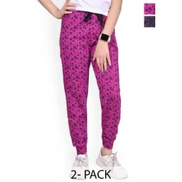 BAESD Girls Printed Pack Of 2 Cotton Joggers-picture-48
