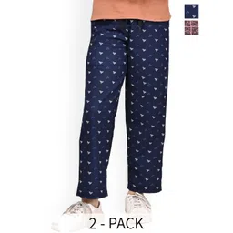 BAESD Girls Printed Pack Of 2 Dry-Fit Track Pants-picture-58