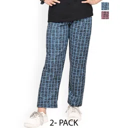 BAESD Girls Printed Pack Of 2 Dry-Fit Track Pants-picture-54