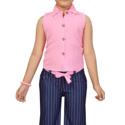 BAESD Girls Printed Shirt with Trousers image 3
