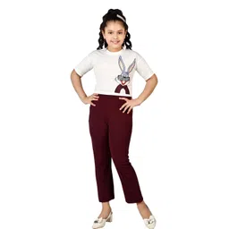BAESD Girls Printed T-shirt with Trousers-picture-16