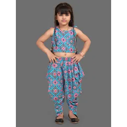 BAESD Girls Printed Top with Dhoti Pants-picture-54