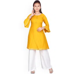 BAESD Girls Pure Cotton Kurti Palazzo Set-picture-42