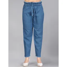 BAESD Girls Regular Fit Mid-Rise Clean Look Cotton Stretchable Jeans-picture-33