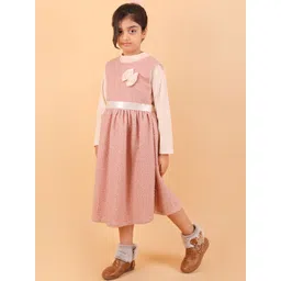 BAESD Girls Ribbed Fit & Flare Midi Dress image 2