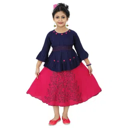 BAESD Girls Round Neck Printed Top with Skirt-picture-29
