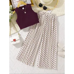 BAESD Girls Round Neck Top with Palazzos-picture-18