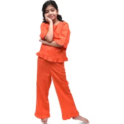 BAESD Girls Round Neck Top With Pyjama image 1