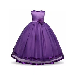 BAESD Girls Satin Fit & Flare Maxi Dress-picture-14