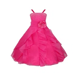 BAESD Girls Satin Shoulder Straps Maxi Party Dress Comes With A belt-picture-56