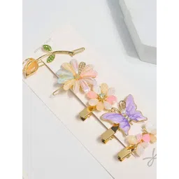 BAESD Girls Set of 5 Floral Ebellished Hair Clips-picture-11