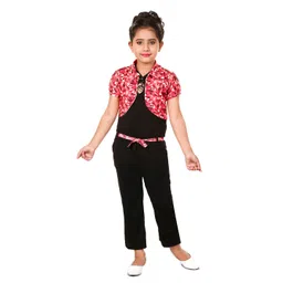 BAESD Girls Shoulder Straps Basic Jumpsuit Comes With Jacket-picture-33