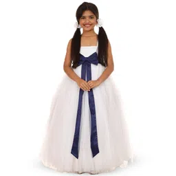 BAESD Girls Shoulder Straps Satin Maxi Dress Comes With A belt-picture-38