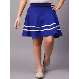 BAESD Girls Striped Flared Skirt With Attached Shorts-picture-33