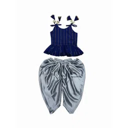 BAESD Girls Striped Top with Dhoti Pants-picture-23