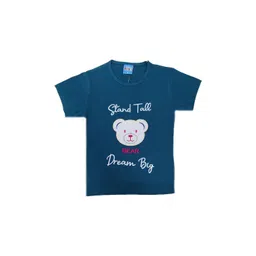 BAESD Girls Typography Printed Applique Cotton T-shirt-picture-15