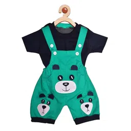 BAESD Infants Bear Printed Dungaree With T-Shirt-picture-26