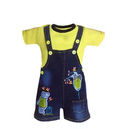 BAESD Infants Embroidered Cotton Denim Dungaree-picture-23