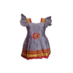 BAESD Infants Girls Sweetheart Neck Cotton Fit & Flare Midi Ethnic Dress-picture-37