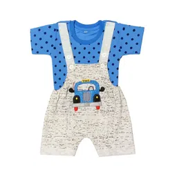 BAESD Infants Graphic Printed Pure Cotton Dungaree With T-Shirt-picture-44