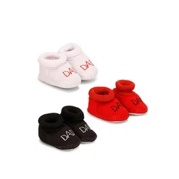 BAESD Infants Pack Of 3 Cotton Booties-picture-50
