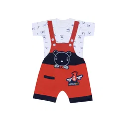 BAESD Infants Printed Cotton Dungaree With T-Shirt-picture-25