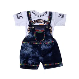 BAESD Infants Slim-Fit Denim Cotton Dungarees With T-Shirt-picture-58