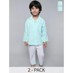 BAESD Kids Checked Shirt With Pyjamas-picture-48