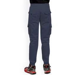 BAESD Kids Comfort Straight Fit Mid-Rise Cotton Joggers Trouser image 3