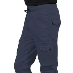 BAESD Kids Comfort Straight Fit Mid-Rise Cotton Joggers Trouser image 2