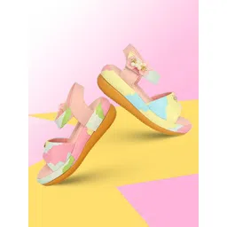 BAESD Kids Girls Printed Bow Detailed Comfort Heels-image-15