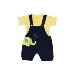 BAESD Kids Graphic Applique Cotton Dungaree With T-shirt-picture-43