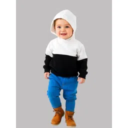 BAESD Kids Pack Of 2 Colourblocked Hooded Cotton Sweatshirt-picture-15