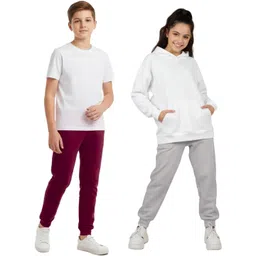 BAESD Kids Pack Of 2 Cotton Mid-Rise Joggers-picture-47