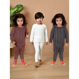 BAESD Kids Pack Of 3 Cotton Round Neck Thermal Set-picture-13